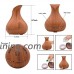Humidifier  Hmlai Wood Grain 400ml Air Aroma Humidifier Ultrasonic Air Aromatherapy Essential Oil Diffuser for Office Home Bedroom Living Room Study Yoga Spa - B0784BW6H6